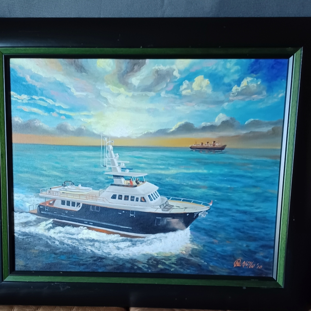 This is a beautiful oil painting by Nelson M Castillo a renowned Filipino Americ